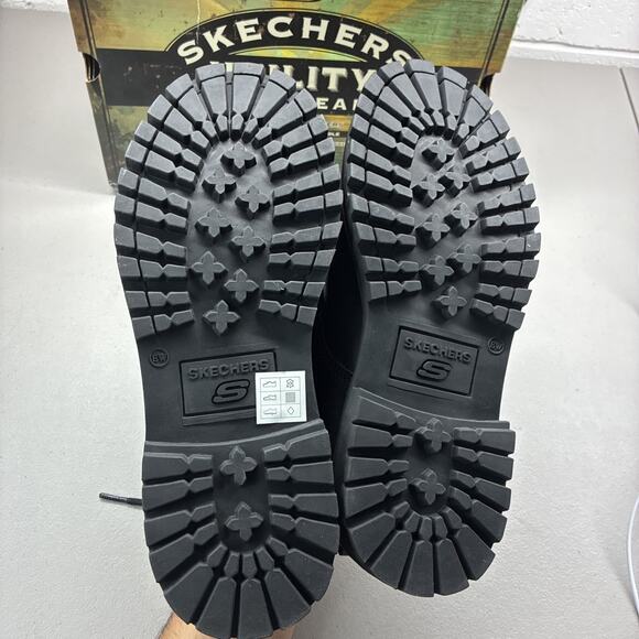 New Skechers Cool Cat Pixel Oxford Shoes Men\'s Size 8 Wide US Black 60101EW